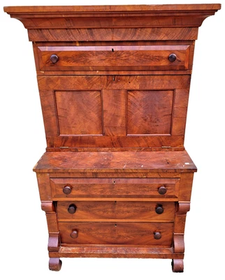 ANTIGUA LLAMA CAOBA IMPERIO DROP FRONT DESK Foto 1 de 4