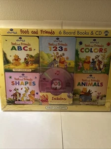 Disney Pooh & Friends 2006 (6) Brettbücher & CD First Concepts ABC 123er Farben - Bild 1 von 11