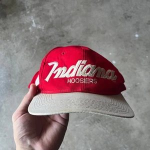 VINTAGE 80ER 90ER INDIANA HOOSIERS SCRIPT SNAPBACK HAT COLLEGIATE OLD ENGLISH LOGO - Bild 1 von 5