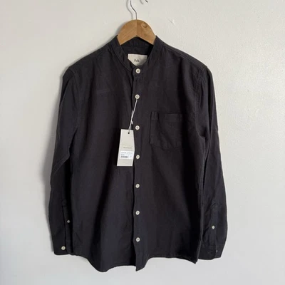 Folk Byrne Shirt Mens Small Washed Black Button Up BNWT - Image 1 of 4