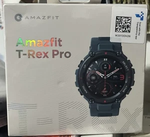 Amazfit T-Rex Pro 47mm Boîtier Noir avec Bracelet Silicone Blanc (A2013) - Photo 1 sur 4