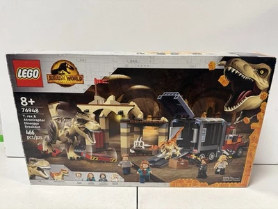 Lego Jurassic World T. rex Atrociraptor Dinosaur Breakout #76948 (NIB/SEALED) - Image 1 of 4
