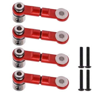 Confezione 4 Barre Oscillanti Strette Antirollio Alluminio Rosso per ARRMA 1/10 Senton 1/8 Typhon - Foto 1 di 6