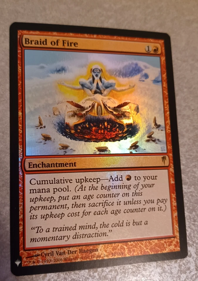 MTG - Braid of Fire - The List Reprints (Coldsnap) - *NM Foil* - Image 1 of 2