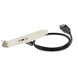 USB 3.1 Type E PCI-E to Type C Female Gen 2 Extension Cord Cable With Bracket - Picture 1 of 13