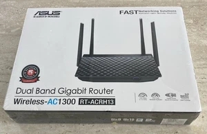 Asus Wireless Router AC-1300  RT-ACRH13 Dual Band 2.4 and 5.0 GHZ NEW SEALED - Picture 1 of 3