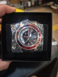 Invicta Men's 12845 Specialty Quartz 45mm Red & Black Dial Silicone Strap Watch - Picture 1 of 9