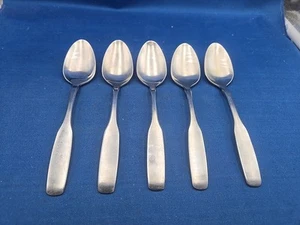 Lote de 5 cucharaditas de acero inoxidable Oneida PAUL REVERE 6" - Imagen 1 de 5