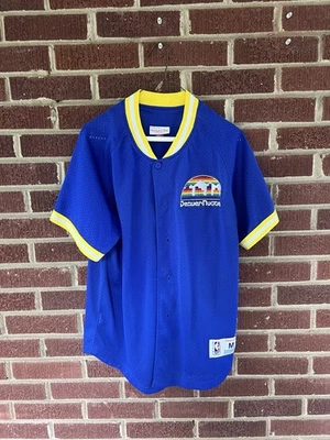 Throwback Nuggets Jersey RARE Mitchell & Ness - Image 1 of 3