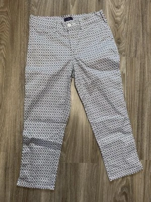 NYDJ Capri Straight Women's Cropped Jeans Size US 2 UK/Aus 6 Floral Trouser Pant - Image 1 of 4