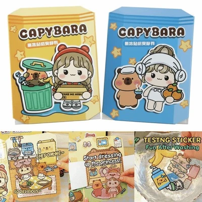 Washable Quiet Book for Kids Cartoon Miniature Scene Stickers  for Children - Bild 1 von 4