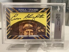 2022 Leaf Cut Signature Hall of Fame Baseball Edition Enos Slaughter Encased