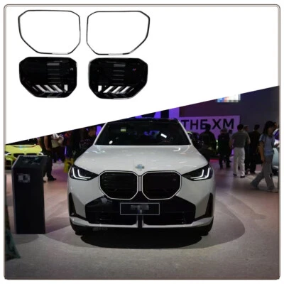 A Pair Front Grille Mesh Grill Vent Trim Cover Fits for BMW X3 G45 2025 2026 - Image 1 of 4