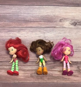 Strawberry Shortcake Doll Lot Orange Blossom 3” Real Hair - Picture 1 of 4