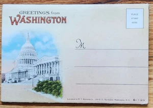 Carpeta de postal de Washington DC PC - 18 postales alrededor de la década de 1940 - Imagen 1 de 2
