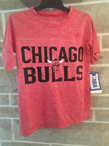 Chicago Bulls (Red) Shirt Short Sleeve Polyester Size Youth 6-7 NEW  - Picture 1 of 2