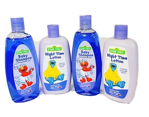 Baby Shampoo & Nachtlotion - beruhigender Lavendelduft 4er-Pack Sesamstraße - Bild 1 von 7
