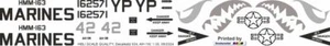 Decal 534 Bell AH-1W SuperCobra US Marines HMM-163 162571 - Bild 1 von 3