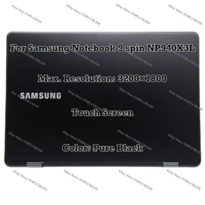 For Samsung Notebook 9 spin NP940X3L 3200×1800 Touch Screen LCD Display Complete - Picture 1 of 9