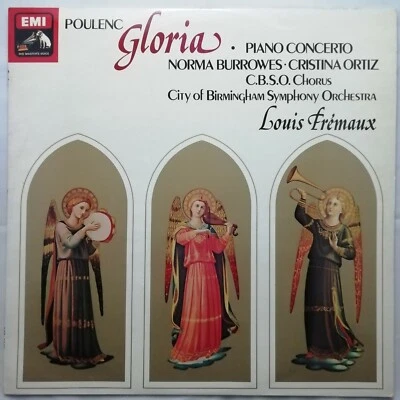 EMI LP ASD 3299 QUADRAPHONIC: Poulenc - Gloria etc. / Ortiz / Frémaux / CBSO - Image 1 of 3