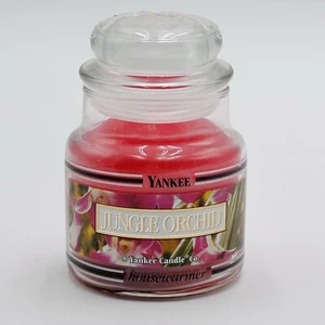 Yankee Candle JUNGLE ORCHID 3.7 Oz Small Tiny Jar Black Band Single Wick ~New~ - Picture 1 of 7