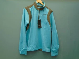 NEW MIZUNO BODY WARMING HALF ZIP TOP/JACKET~SIZE~SMALL~COLOUR~NORSE BLUE/GREY - Picture 1 of 8