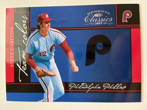 2005 Donruss Classics Team Colors STEVE CARLTON #’d 519/800!