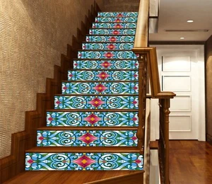 3D Graphic Texture AZ488 Stair Risers Decoration Mural Vinyl Wallpaper Kay - Bild 1 von 6
