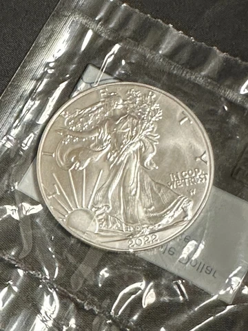 2022 Uncirculated American Silver Eagle Dollar In Littleton Packet 8517.81 Cover