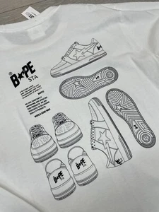 BAPE Sta Bapesta Illustration Longsleeve White Tee | Size Small | A Bathing Ape - Bild 1 von 13