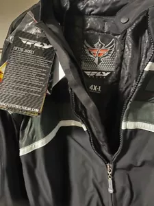 Fly Racing Fifty5 Black Jacket - Size 4XL - Picture 1 of 3