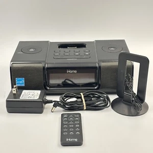 iHome IP9 Docking Charging Station iPod IPhone Clock Radio Alarm Remote Antenna - Bild 1 von 10