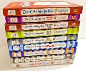 Lot Of 10 Diary Of A Wimpy Kid Books 1, 4, 5, 7, 8, 10, 15, 16, 17 and The Movie - Bild 1 von 12
