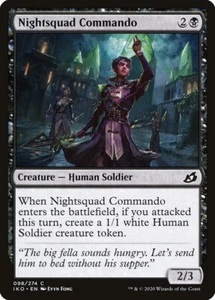 MTG Magic IKO Ikoria - 1x EN NM 098 C Nightsquad Commando - Picture 1 of 1