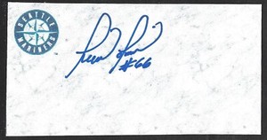 Luis Oliveros ( C MINORS 2000-10 ) MARINERS  SIGNED AUTOGRAPH AUTO 3x5 INDEX COA