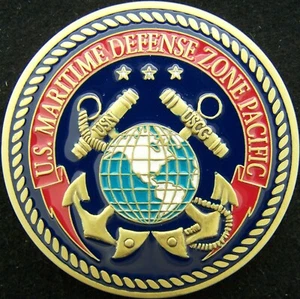 US Coast Guard USCG USN Navy Maritime Defense Zone Pacific Challenge Coin - Picture 1 of 2