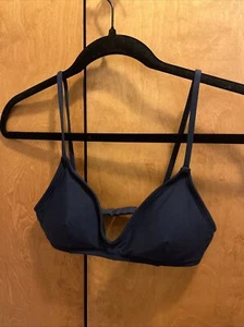 J Crew French Bikini Oberteil Dunkelblau Damen XS A Cup - Bild 1 von 6