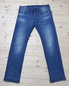G-Star Herren Revend Straight Jeans Hose W33 L34 Raw Denim K001 - Picture 1 of 2