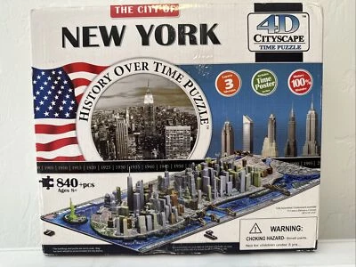 The City Of New York History Over Time Puzzle 4D Cityscape. All Buildings, 700+  - Image 1 of 4