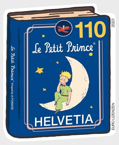 SWITZERLAND 2023 THE LITTLE PRINCE 80TH ANNIVERSARY ODD SHAPED COMP. OF 1 STAMP Cover