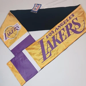Los Angeles Lakers LA Jersey Scarf NBA Official Scarf Gold Purple Unisex Adult - Picture 1 of 6