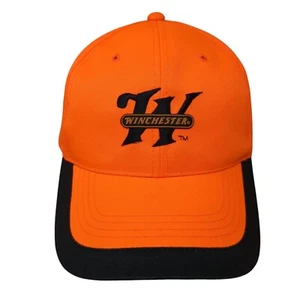 Winchester Slideback Hat Orange OSFA Adjustable Embroidered Signatures - Picture 1 of 10