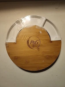 13" P&G Branded Charcuterie Board W/Removable Trays, Small Drawer W/utensils - Picture 1 of 3