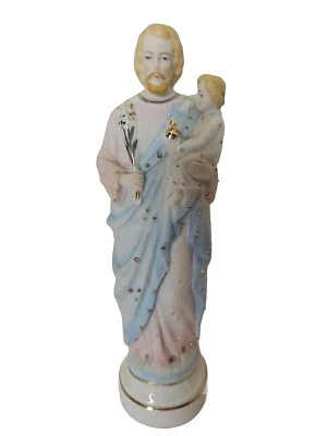 Statue De St Joseph En Biscuit  - Photo 1/4