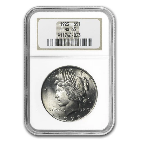 1923 Peace Dollar MS-65 NGC - SKU #4770 Cover