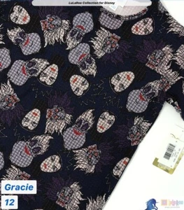 Disney Lularoe Kids Gracie Tamaño 12 Nuevos Villanos - Imagen 1 de 1
