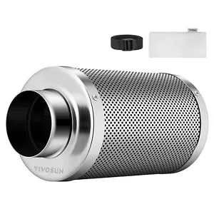 VIVOSUN 4 6 8 Inch Air Carbon Filter Odor Control for Fan Grow Tent Ventilation - Picture 1 of 11