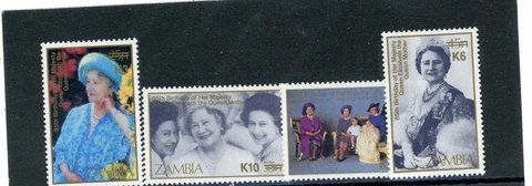 Zambia 1987  Scott# 401,406,410,414 Mint LH Cover