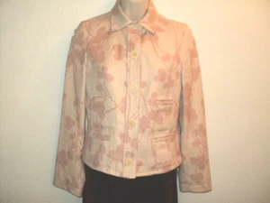 Rene Lezard Germany Jacket 34, US XS, 2-4 X Small Peach Pink Cotton/Linen Blazer - Picture 1 of 4