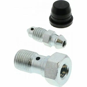 TRIALS BIKE EASY BLEED BANJO BOLT  STEEL BLEED NIPPLE  M10 X 1.00 BRAKE & CLUTCH - Picture 1 of 8